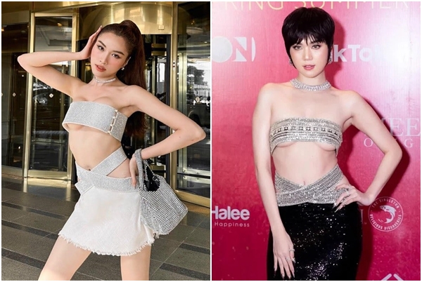 Miss Charm VN Thanh Thanh Huyền diện lại chiếc áo ngắn bằng 