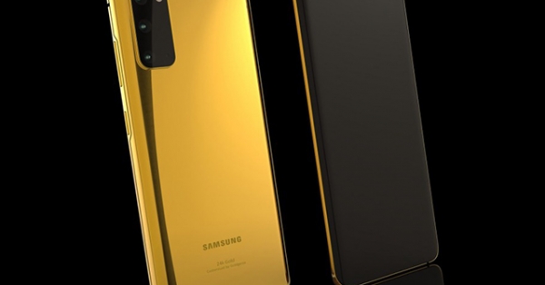 Choáng với chiếc Galaxy S20 mạ vàng 24K siêu đắt