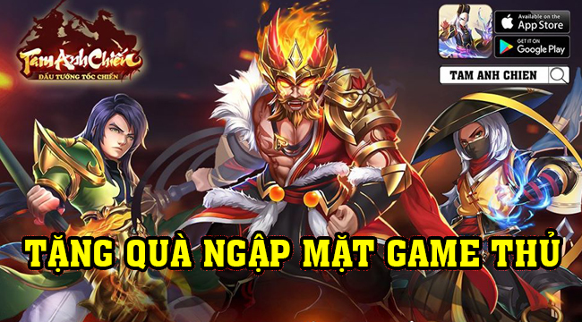 Tam Anh Chiến Mobile là game thẻ tướng chất Nhật tặng quà ngập mặt cho người chơi