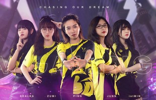 Team LMHT nữ V Gaming công bố đội hình chinh chiến ở Singapore: Toàn gái xinh đã thế lại còn rank Kim Cương, Cao Thủ