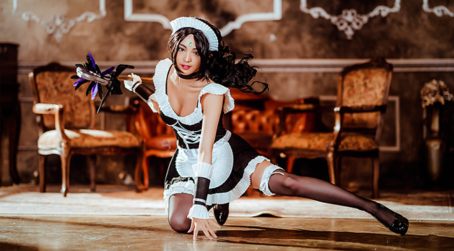 LMHT cosplay: Nidalee hoá dịu dàng đến mê hoặc trong trang phục hầu gái