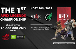 Giải đấu Apex Legends hàng khủng trị giá tới 70 triệu đồng tiếp tục tiến quân vào khu vực miền Nam