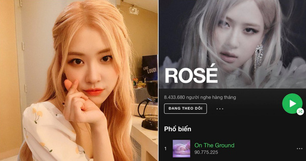 Rosé (BLACKPINK) cán mốc 700.000 người theo dõi trên Spotify, thành tích khiến nhiều nghệ sĩ phải ghen tỵ