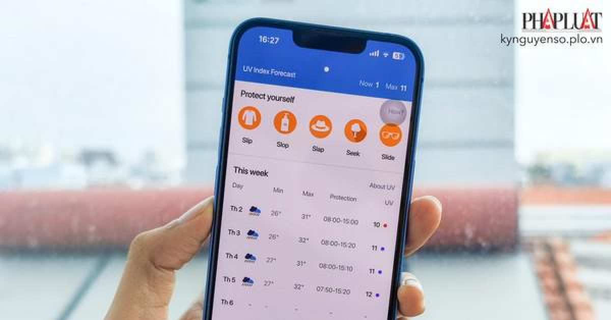 Dùng thử ứng dụng đo chỉ số tia cực tím của Liên Hiệp Quốc
