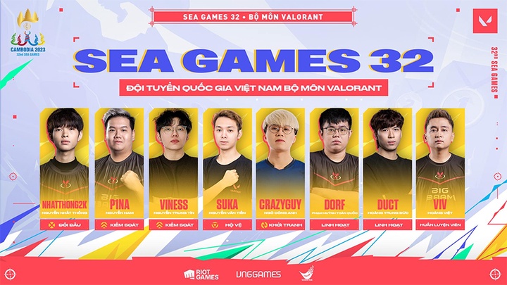 Lịch thi đấu VALORANT SEA Games 32