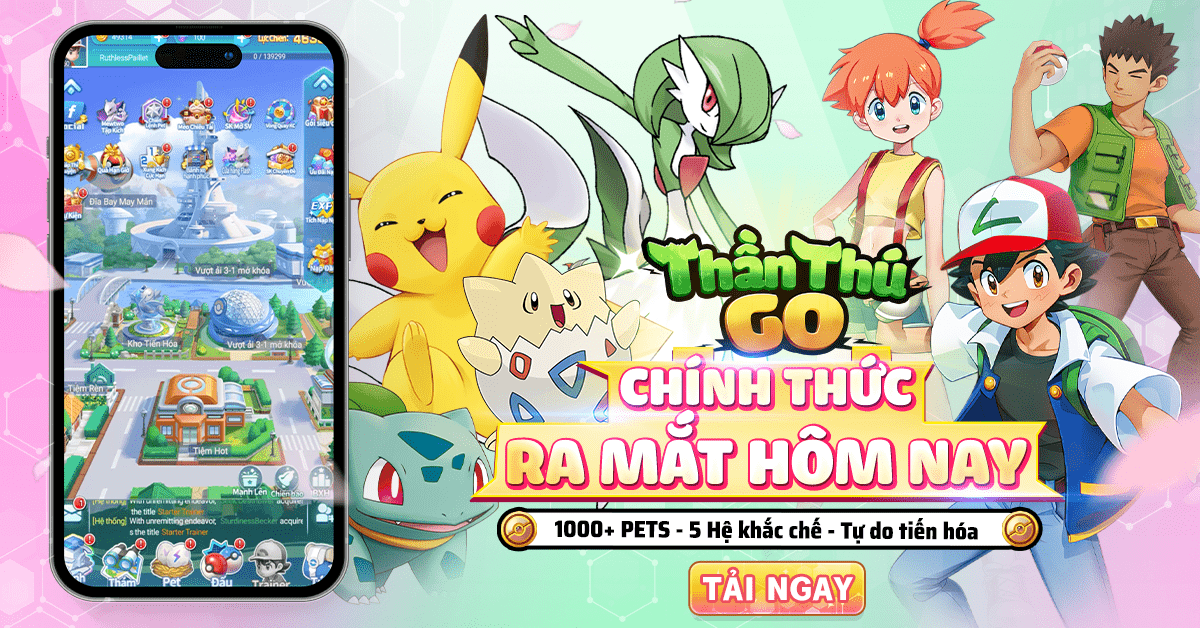 Thần Thú GO chính thức ra mắt 10/05: Tặng 2000 giftcode độc quyền và trọn bộ quà tặng ưu đãi dành cho tân thủ