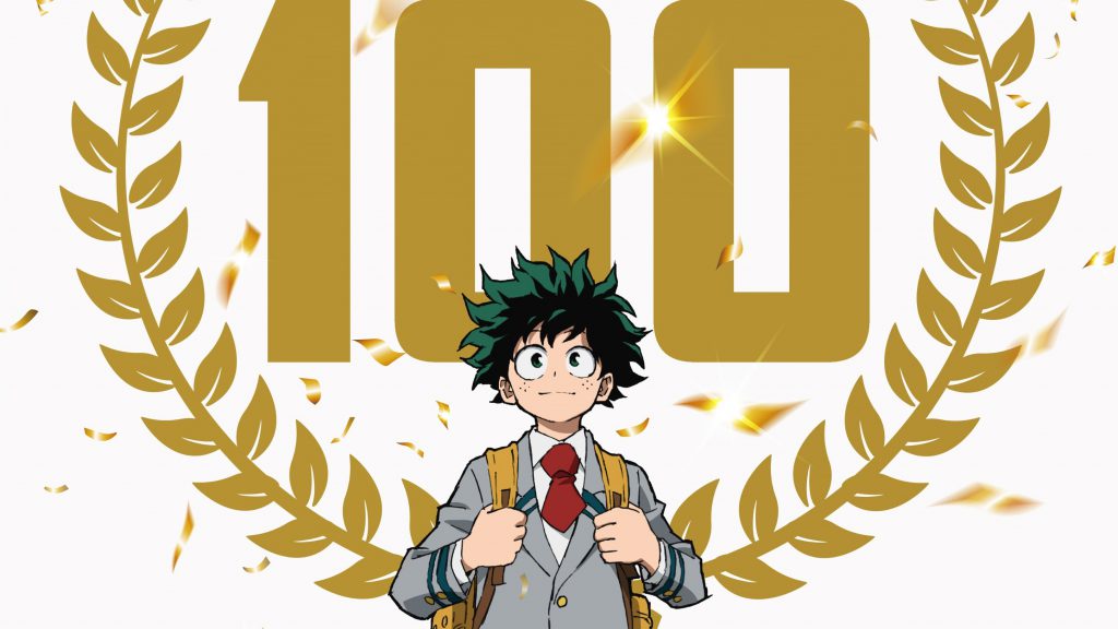 My Hero Academia phát hành poster kỷ niệm 100 tập anime ra mắt