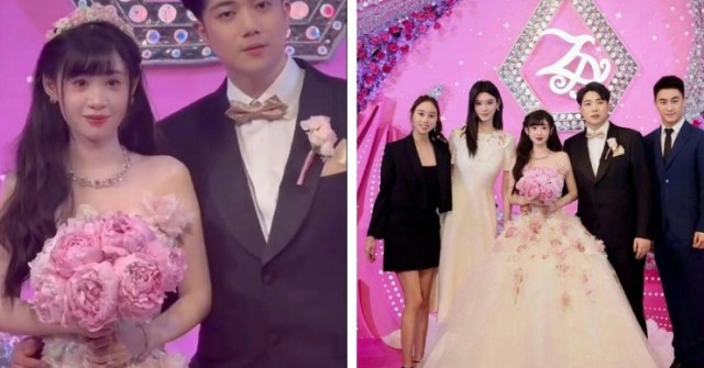 Lộ ảnh hôn lễ của 2 rich kid Trung Quốc khiến dân mạng xôn xao