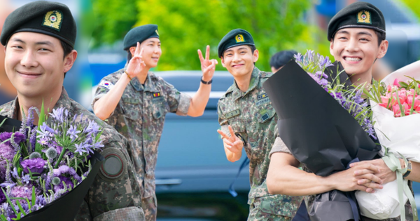 V và RM (BTS) cuối cùng đã xuất ngũ: Siêu ngầu siêu rắn rỏi, văn nghệ tấu hài tặng rừng fan và phóng viên đông nghẹt!
