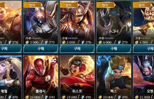 Liên Quân Mobile: Điểm qua 25 tướng mà Netmarble tặng free cho game thủ Hàn