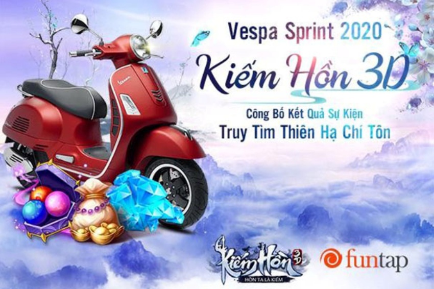 Kiếm Hồn 3D: Thiên Hạ Đệ Nhất - chủ nhân của xe máy Vespa Sprint chính thức lộ diện