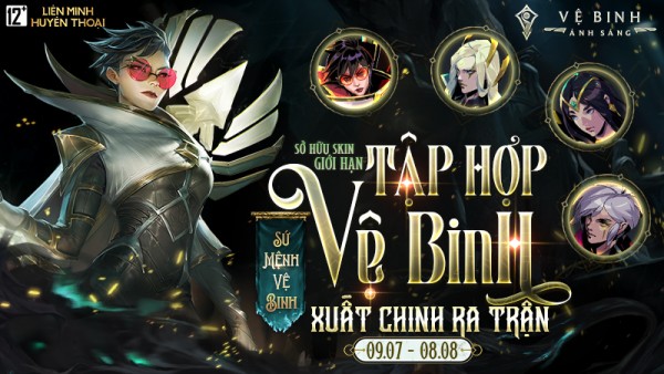 Tham gia sự kiện Triệu Tập Vệ Binh: “Tập hợp Vệ Binh, xuất chinh ra trận” từ 09/07 đến 08/08