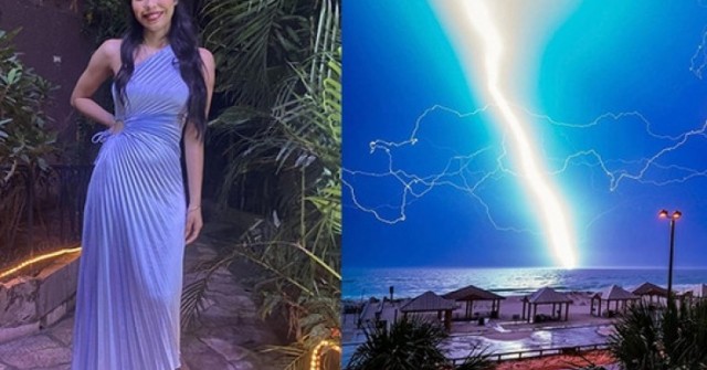 Tạo dáng chụp ảnh trên bờ biển, người phụ nữ bị sét đánh tử vong