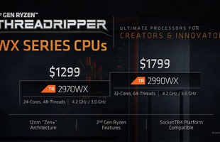 Đã có điểm benchmark của Ryzen Threadripper 2990WX 32 nhân: Vả 'gãy răng' Core i9-7980XE 18 nhân