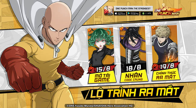 Bom tấn One Punch Man: The Strongest ra mắt lộ trình chính thức