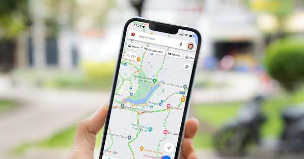 Google Maps đã hiển thị tình trạng giao thông trên toàn quốc