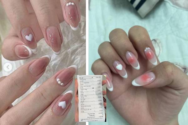 Cô gái làm nail mất 6 tiếng, hóa đơn tiền triệu nhưng thành quả lại 