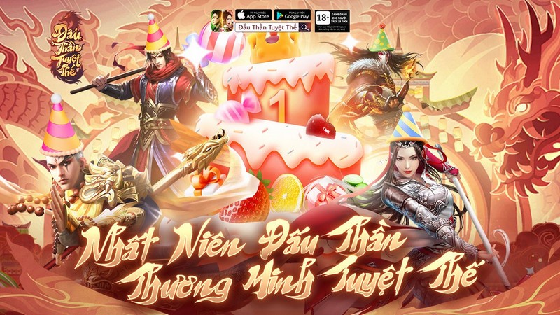 Đấu Thần Tuyệt Thế - Vplay ăn mừng sinh nhật 1 năm tuổi, cho game thủ “ngập tràn” trong quà tặng - MOBILE