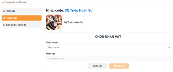 Tổng hợp gift code game 3Q Triệu Hoán Sư mới nhất trong tháng