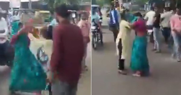 Bắt quả tang chồng ngoại tình, vợ và nhân tình đánh nhau túi bụi giữa phố
