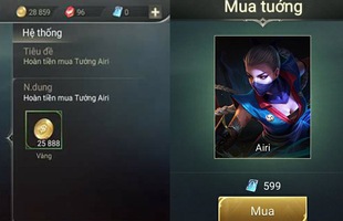 Thì ra đây là lý do khiến game thủ Liên Quân Mobile được trả lại 25888 vàng tiền mua tướng