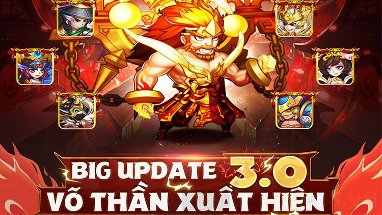 Võ Thần Tam Quốc chính thức ra mắt bản update 3.0 kèm theo hàng loạt thay đổi đáng chú ý