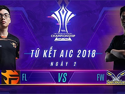 AIC 2018: Sau ngày thứ 2 thi đấu vòng Tứ kết Team Flash xuất sắc lọt vào TOP 4 đội mạnh nhất thế giới