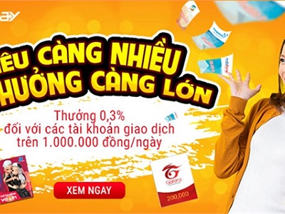 Cập nhật chính sách thưởng dành cho khách hàng VTC Pay