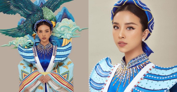 Hé lộ Quốc phục đại bàng sải cánh của Thúy An mang đến Miss Intercontinental, hoà cùng chiến thắng của U22 Việt Nam