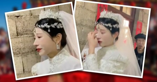 Trung Quốc xôn xao video cô dâu bật khóc trong lễ cưới vì bị ép lấy chồng