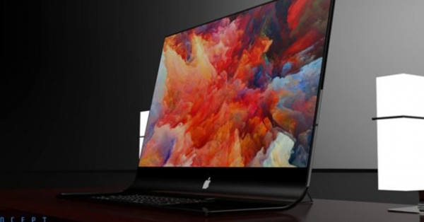 Phác họa Apple iMac Pro với vỏ kính linh hoạt đẹp như mơ