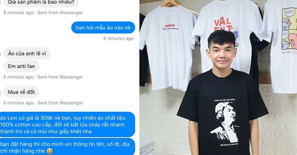 Anti-fan cà khịa 'mua áo Levi về để đốt', HLV Tinikun tỉnh bơ: 'Áo xịn đốt nhanh cháy nên mua nhiều vào'