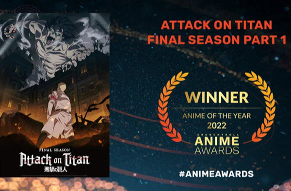 Giải thưởng Anime lớn nhất năm công bố kết quả, Attack on Titan và Kimetsu no Yaiba đều được xướng tên