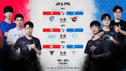 LPL mùa Xuân 2022: 3 cặp trận diễn ra giữa UP vs AL, BLG vs TT, OMG vs V5