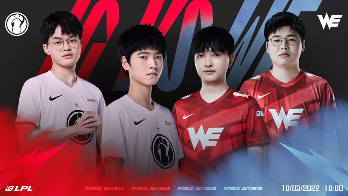 LPL mùa Xuân 2022 – Tuần 8 – Ngày 10/3: WE kéo chân IG khỏi giấc mơ playoffs