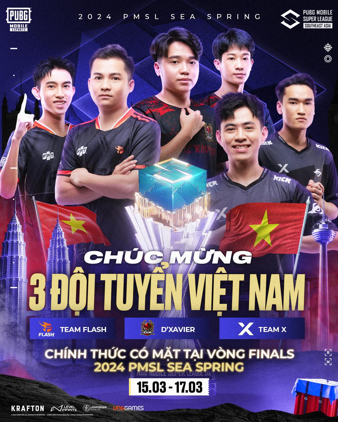 Các đại diện Việt Nam chính thức lọt vào vòng Finals giải đấu PUBG Mobile lớn nhất Đông Nam Á