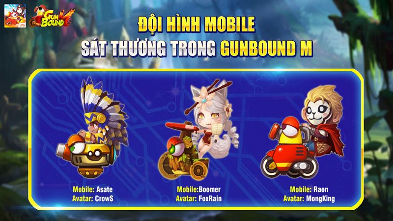 Những đội hình chuẩn không cần chỉnh của GunBound M