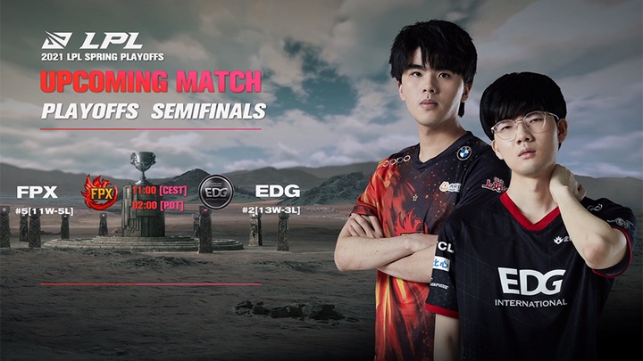 Trực tiếp Playoffs LPL Mùa Xuân 2021 hôm nay 11/4: FPX vs EDG