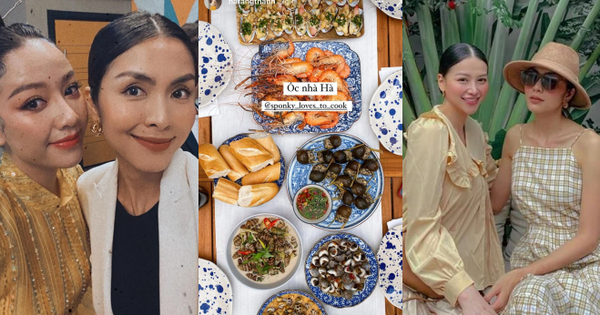 Tiệc cuối tuần giới nhà giàu: Hà Tăng nấu cả bàn ốc như nhà hàng, Băng Di - Linh Rin đến Hoa hậu trái đất thi nhau xuýt xoa