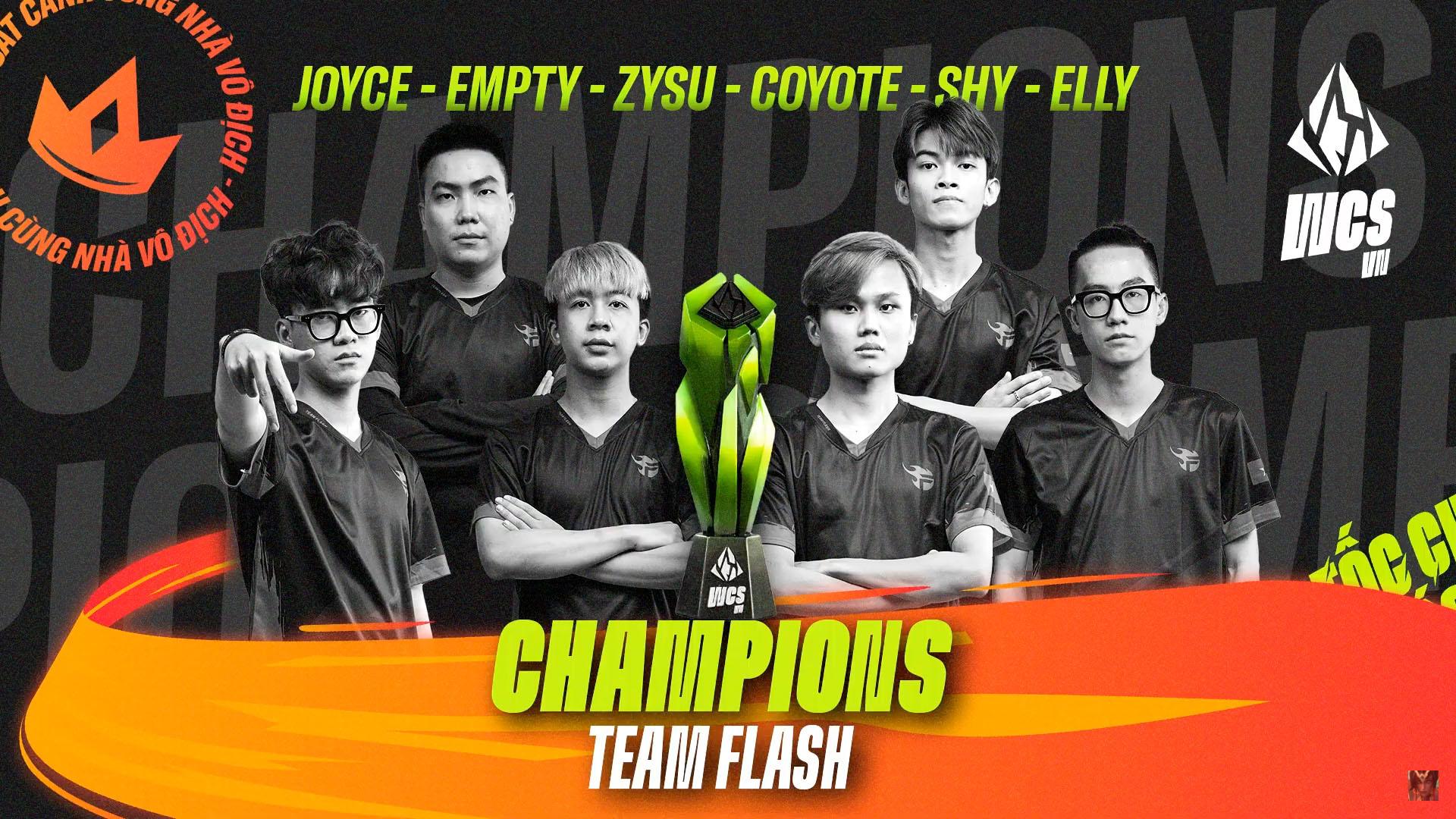 Đánh bại CES tại WCS VN 2022, Team Flash trở thành nhà vô địch LMHT: Tốc Chiến VN