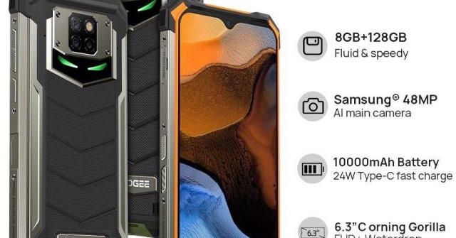 Doogee S88 Plus ra mắt: Pin 10.000 mAh, RAM 8G, ROM 128G bền vô đối