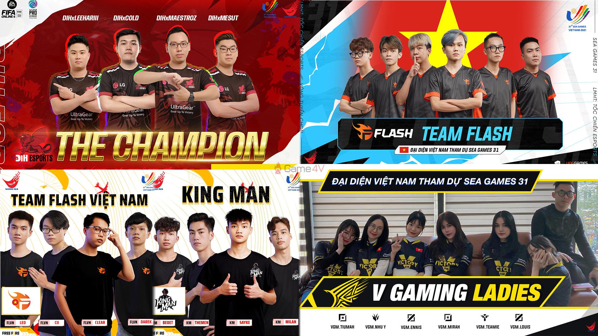 Lực lượng đội tuyển Việt Nam tham dự 4 nội dung Free Fire, FIFA Online 4 và LMHT: Tốc Chiến tại SEA Games 31