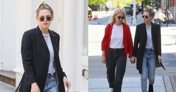 Kristen Stewart và hôn thê nắm tay tình cảm đi chơi ở New York