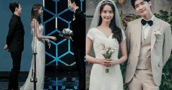 Lee Jong Suk nói gì mà khiến Yoona (SNSD) nở nụ cười “đáng giá ngàn vàng” trên sân khấu lễ trao giải?