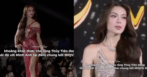 Á hậu chuyển giới Việt Nam bị tóm liếc mắt đối thủ ngay trên sóng trực tiếp, phải lên tiếng gấp giữa 