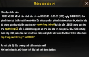 Bản cập nhật PUBG Mobile 0.13.0 sẽ yêu cầu hơn 2GB bộ nhớ trống trên điện thoại