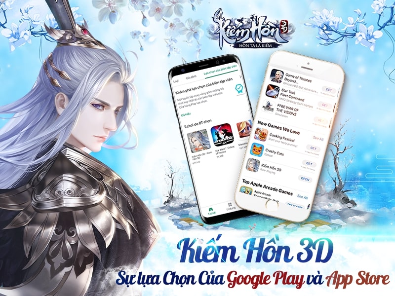 Đại thắng ngày Open Beta, Kiếm Hồn chễm chệ lọt Top App chọn lọc của Google Play và App Store