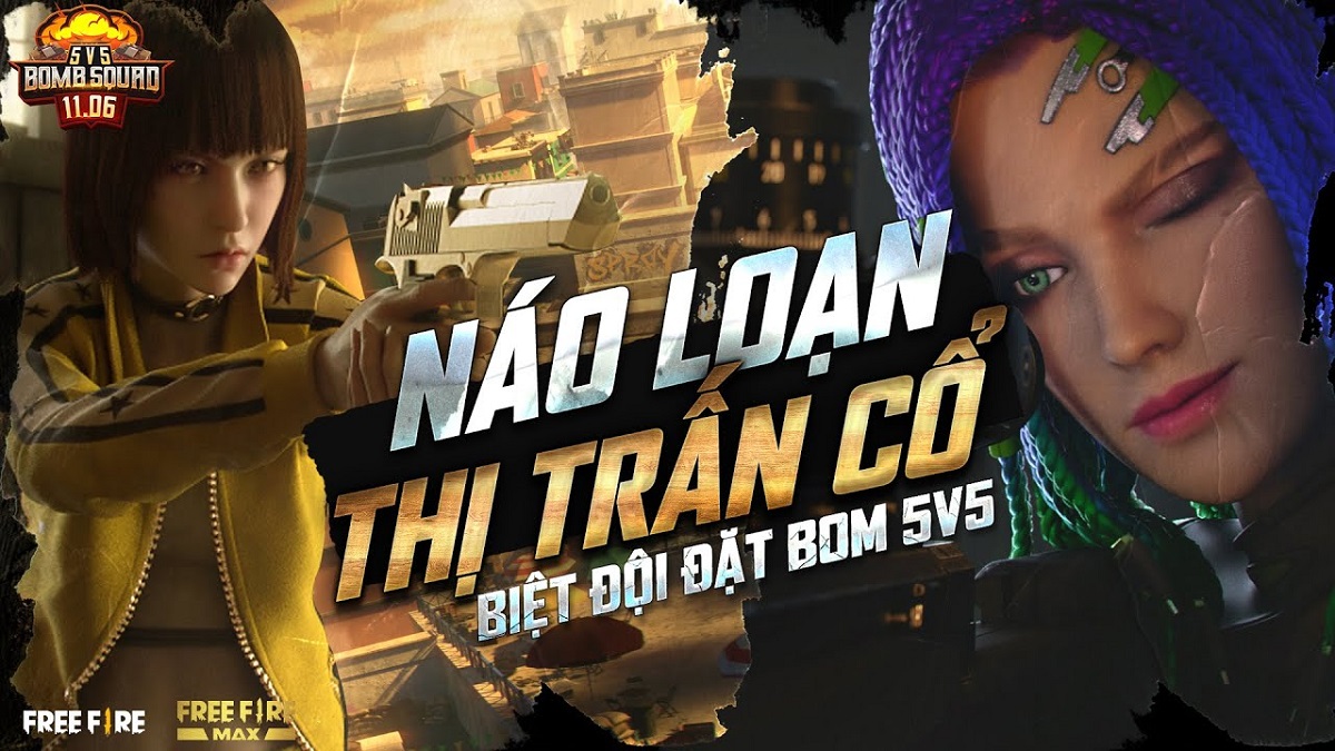 Free Fire: Chế độ Đặt Bom 5v5 quay trở lại cùng Bản đồ Thị Trấn Cổ mới toanh