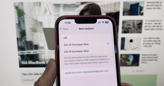 Cách tải phiên bản iOS 26 để trải nghiệm sớm giao diện "Liquid Glass"
