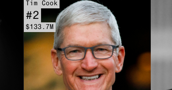 Thu nhập 133 triệu USD trong năm 2019, Tim Cook cũng chỉ đứng thứ 2 trong làng công nghệ